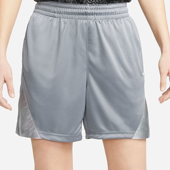 Nike Fly Women's Basketball Shorts Grey Gunsmoke Silver Dri-Fit Size Medium M - Picture 12 of 17